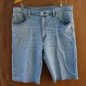 Levi’s 569 Men’s Denim Shorts 34 | Relaxed Fit Zipper Fly | Lt Wash Faded Blue